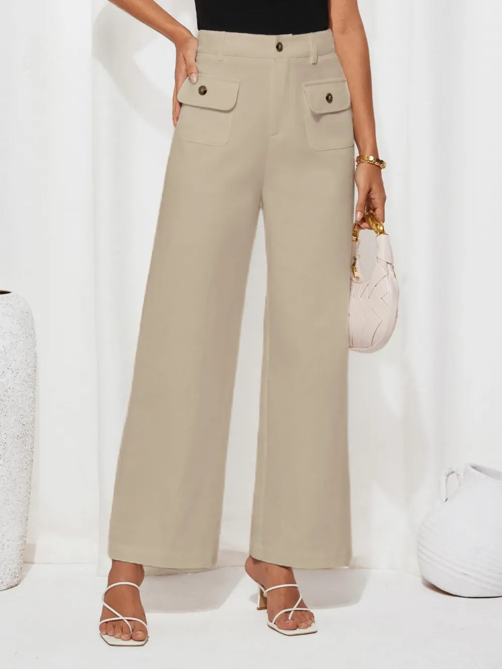 High Waist Wide Leg Pants – Trendsi | ClozArt