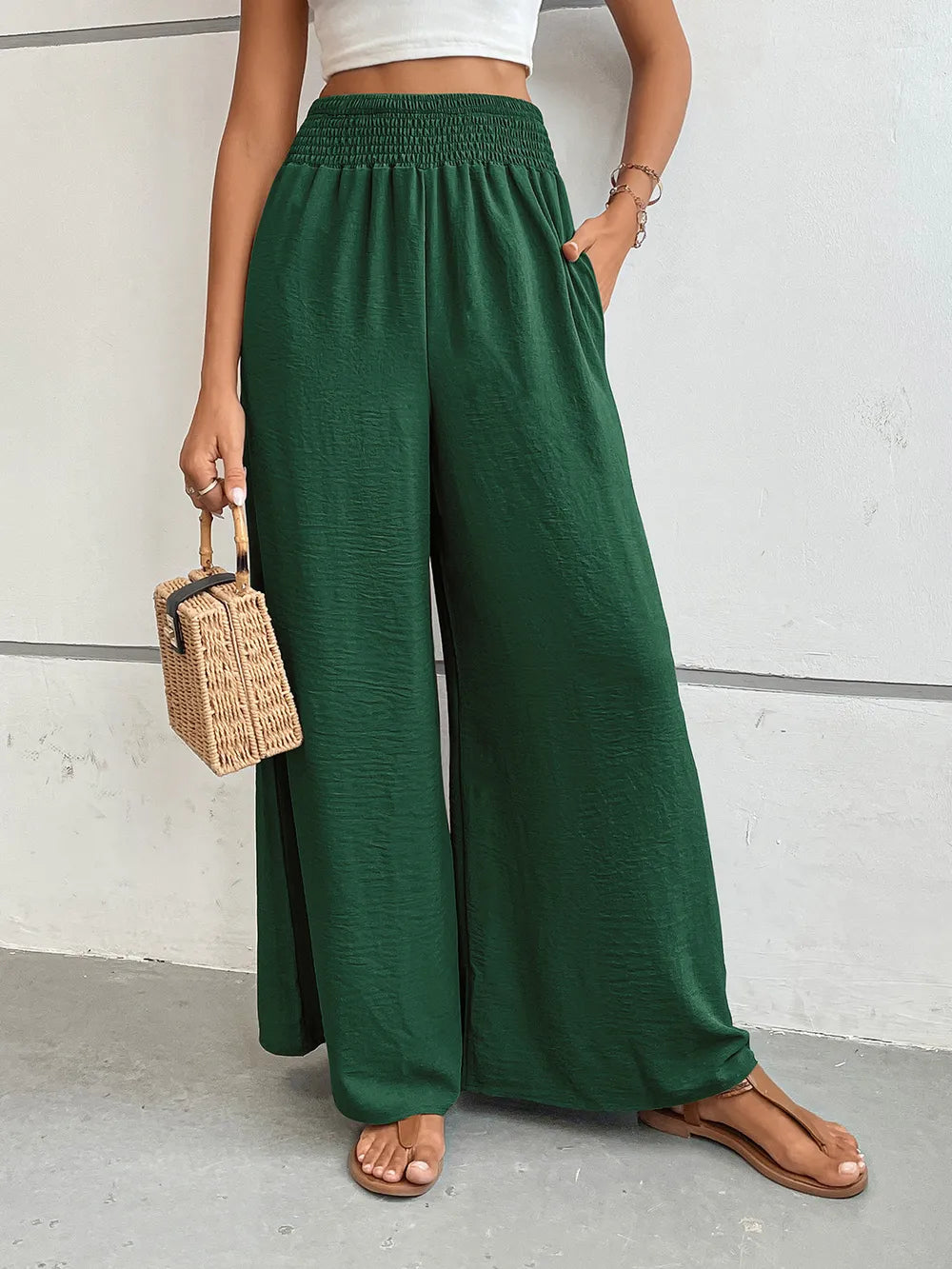 Perfee Wide Leg Pants with Pockets – Trendsi | ClozArt