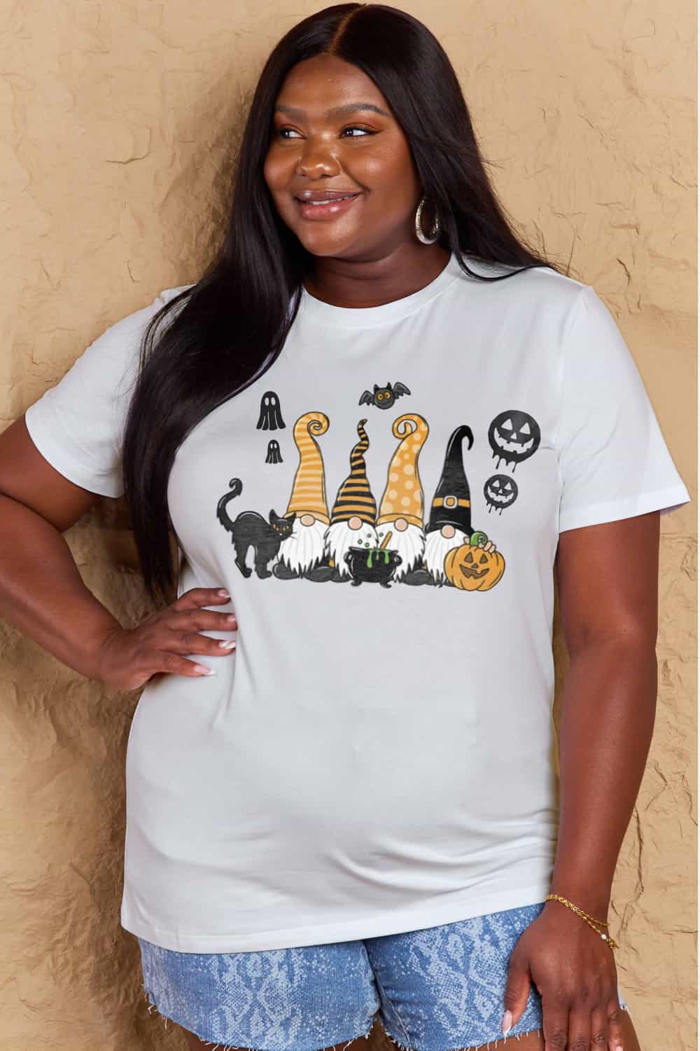 Simply Love Full Size Halloween Theme Graphic Cotton T-Shirt – Trendsi | ClozArt