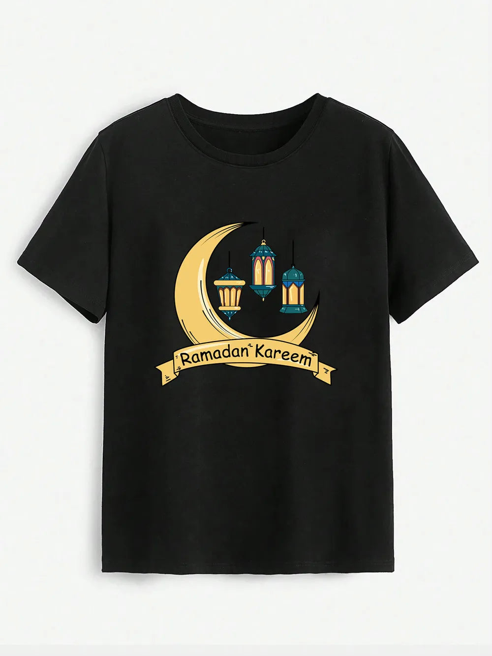 RAMADAN KAREEM Round Neck T-Shirt – Trendsi | ClozArt
