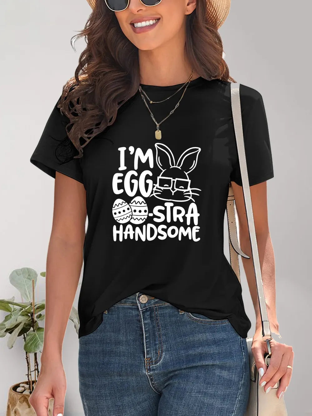 Graphic Round Neck Short Sleeve T-Shirt – Trendsi | ClozArt