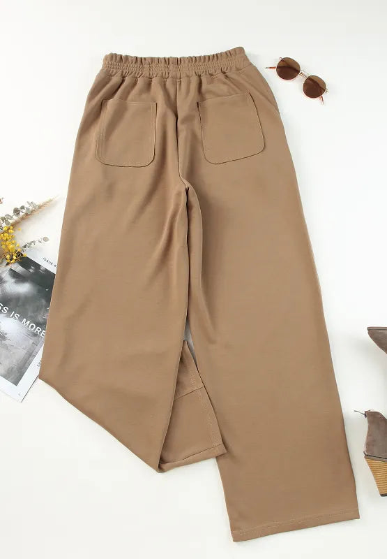 Elastic Waist Sweatpants with Pockets – Trendsi | ClozArt