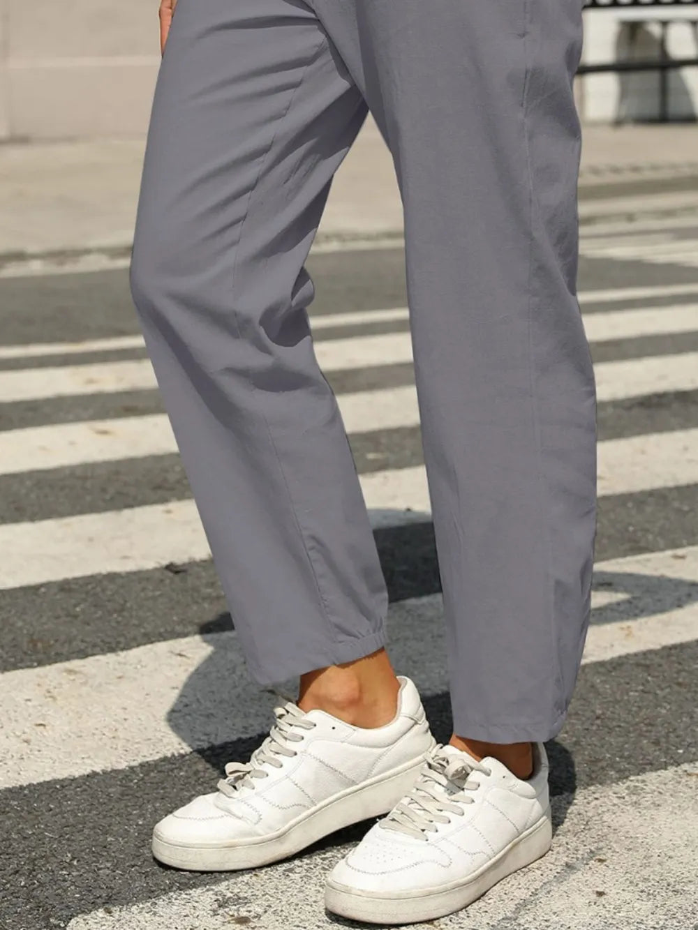 Elastic Waist Tapered Pants – Trendsi | ClozArt