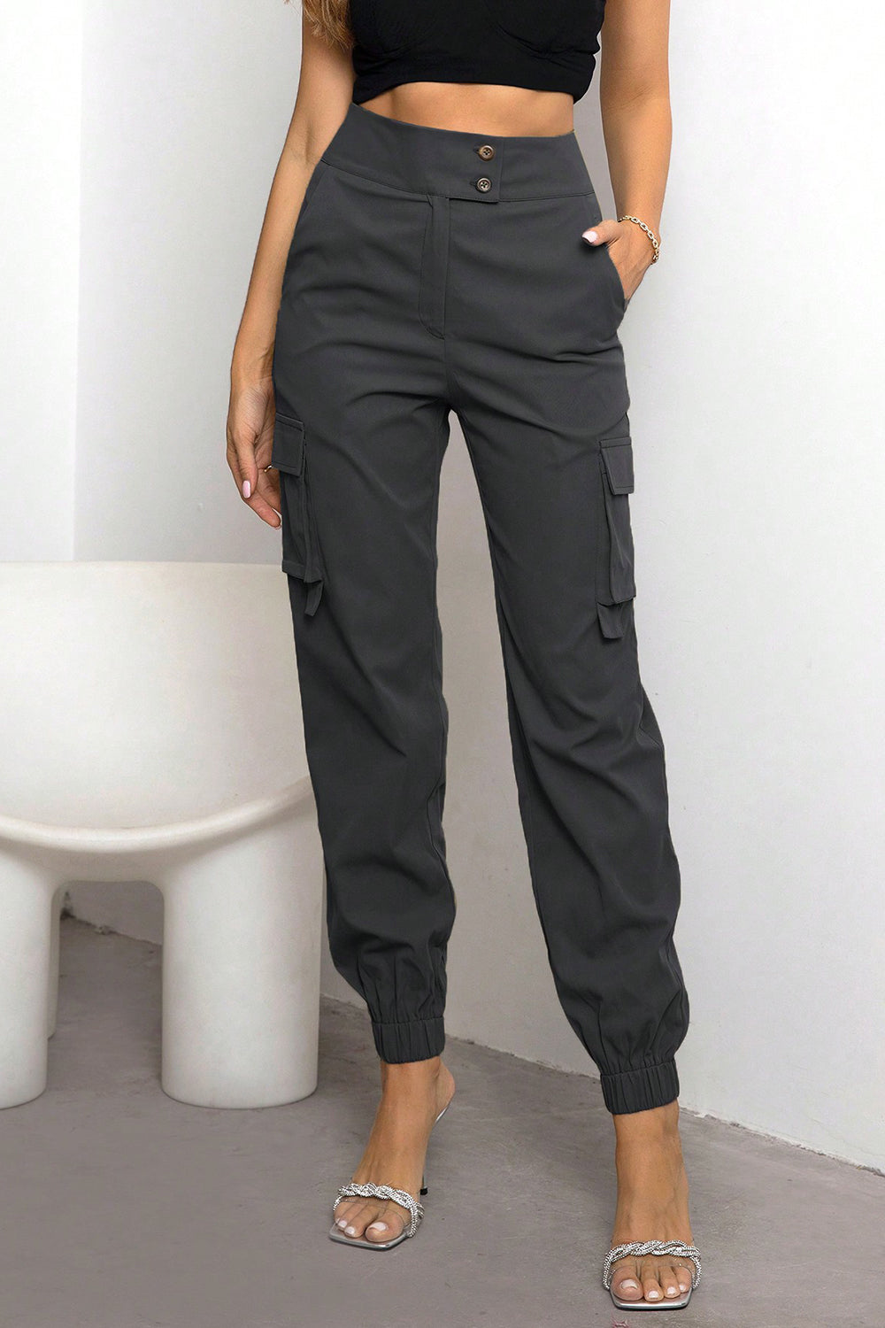 High Waist Cargo Pants – Trendsi | ClozArt