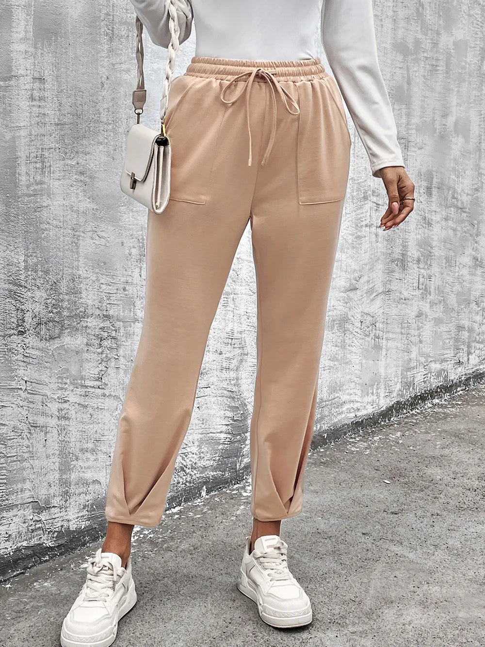 Drawstring Straight Pants with Pockets – Trendsi | ClozArt