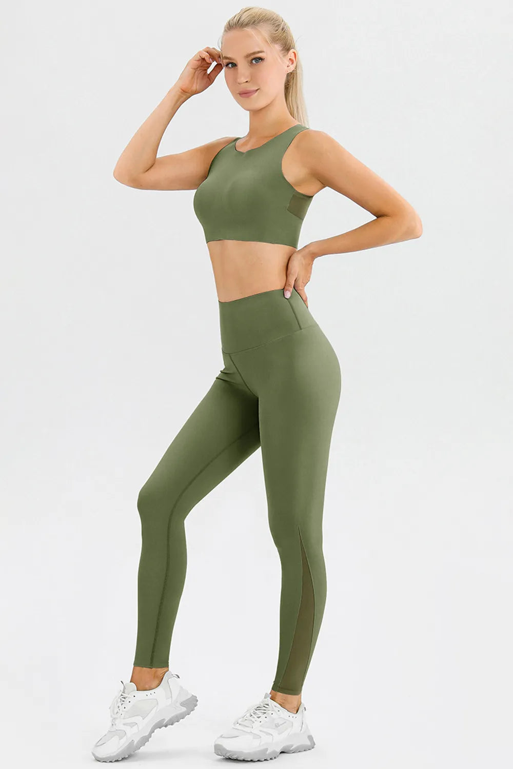 High Waist Skinny Active Pants – Trendsi | ClozArt