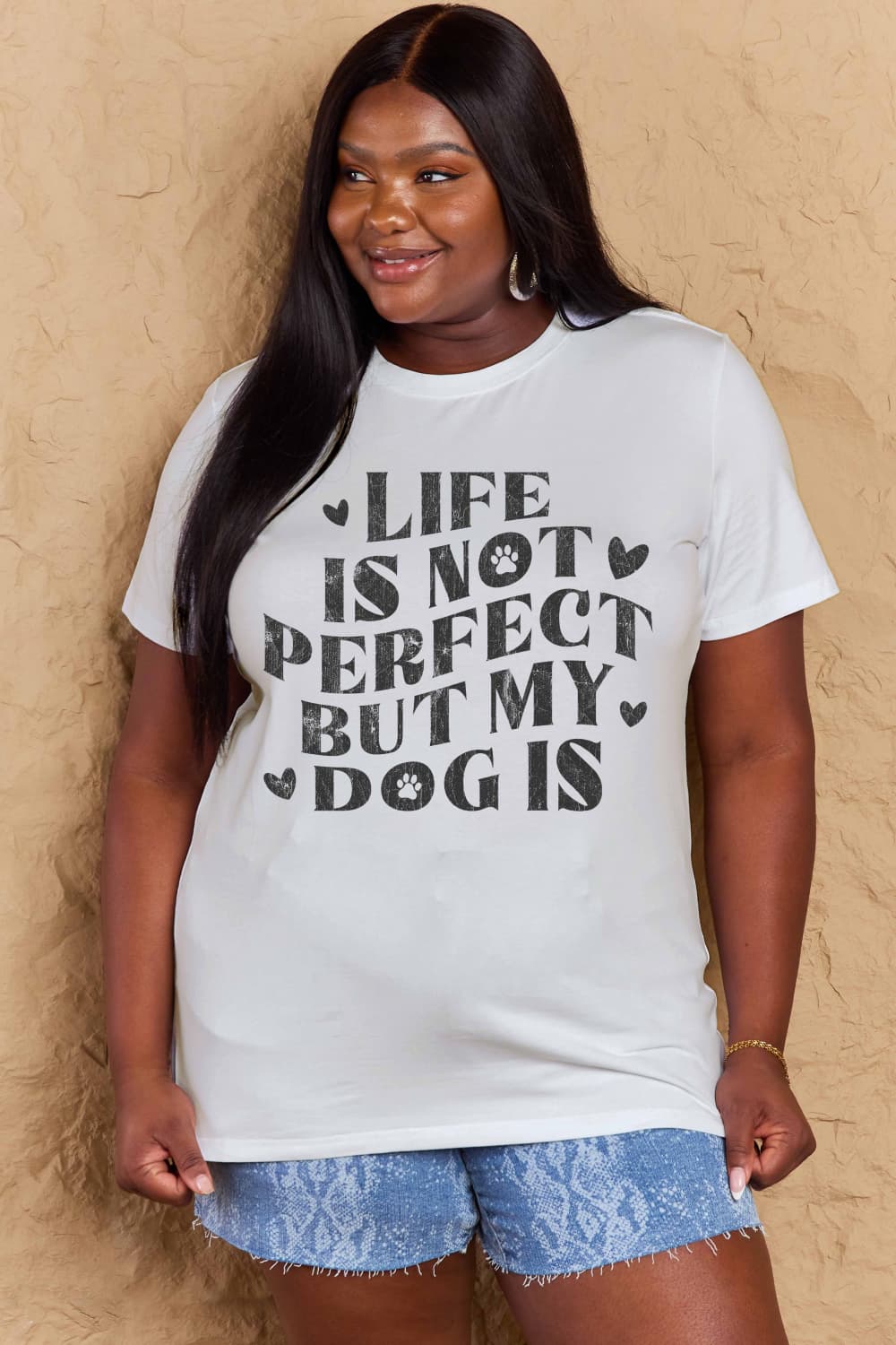 Simply Love Full Size Dog Slogan Graphic Cotton T-Shirt – Trendsi | ClozArt