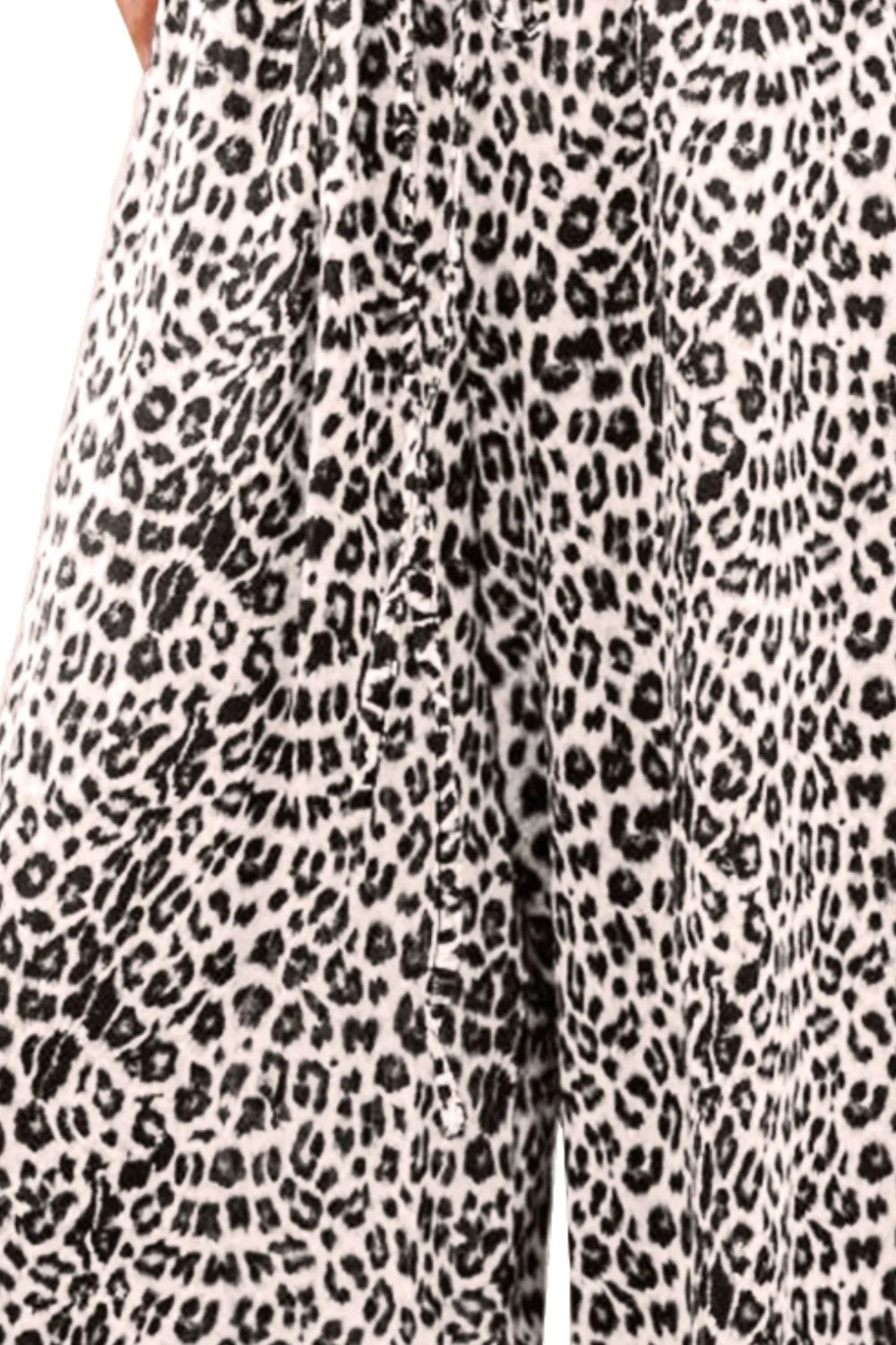 Leopard Drawstring Wide Leg Pants – Trendsi | ClozArt