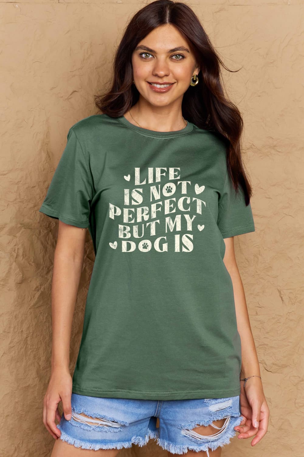 Simply Love Full Size Dog Slogan Graphic Cotton T-Shirt – Trendsi | ClozArt