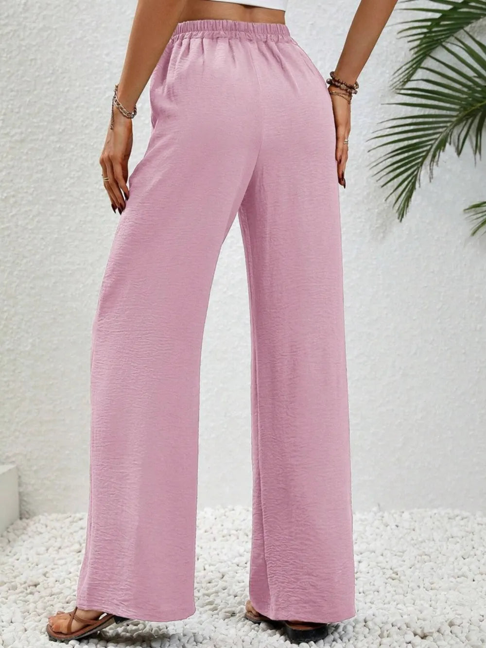 Wide Leg Drawstring Pants – Trendsi | ClozArt