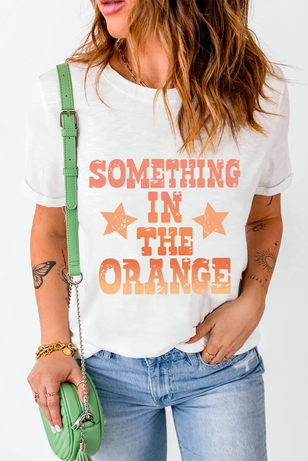 Letter Graphic Round Neck Short Sleeve T-Shirt – Trendsi | ClozArt