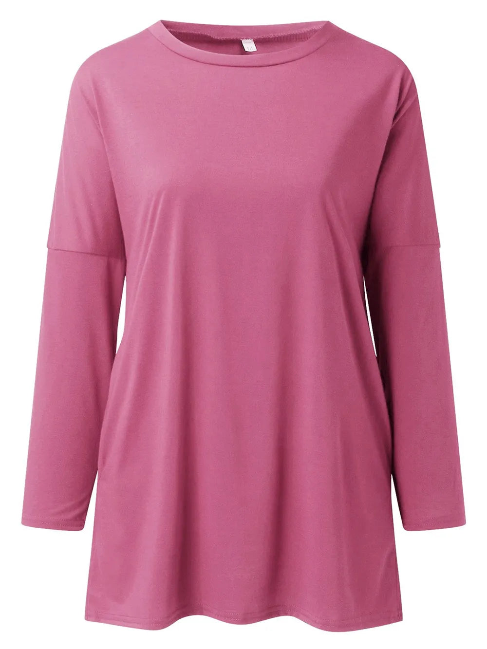 Full Size Round Neck Long Sleeve T-Shirt – Trendsi | ClozArt