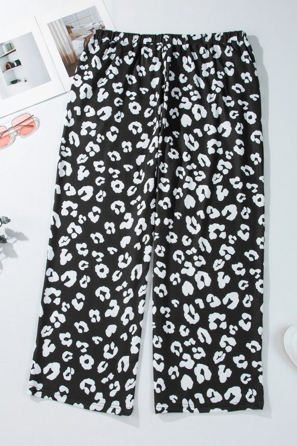 Plus Size Leopard Elastic Waist Pants – Trendsi | ClozArt