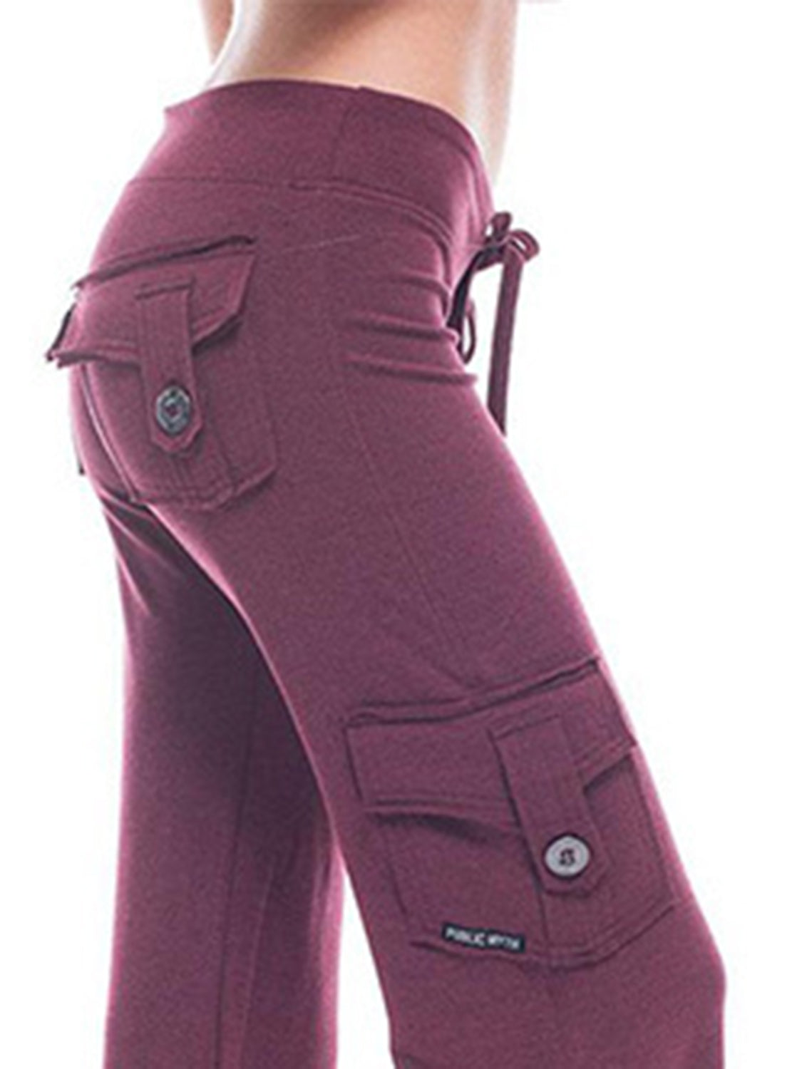 Mid Waist Pants with Pockets – Trendsi | ClozArt