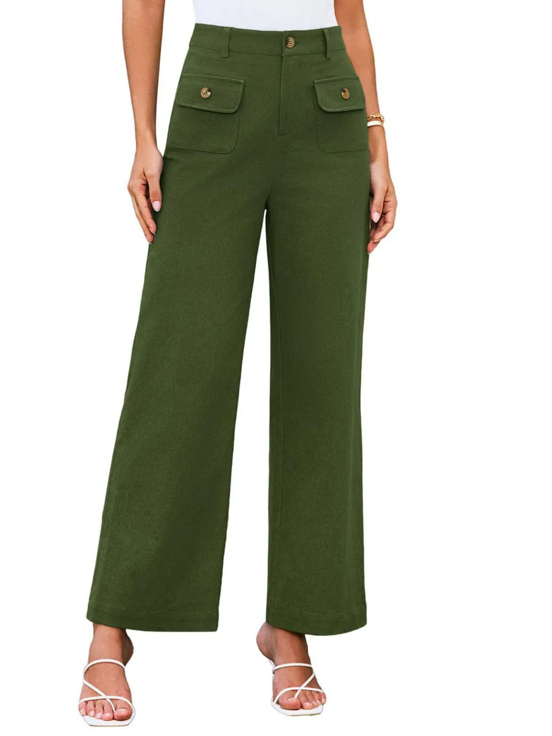 High Waist Wide Leg Pants – Trendsi | ClozArt