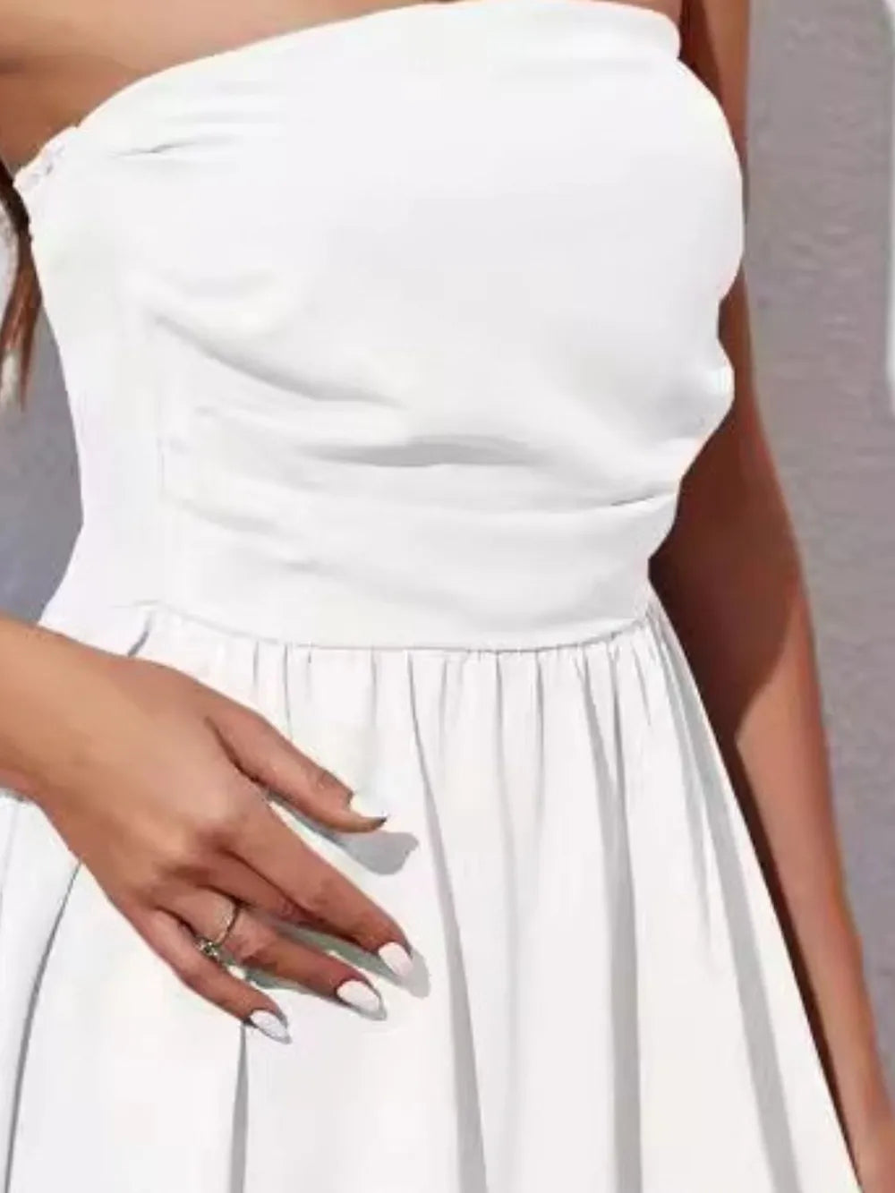 Ruched Tube Mini Dress – Trendsi | ClozArt