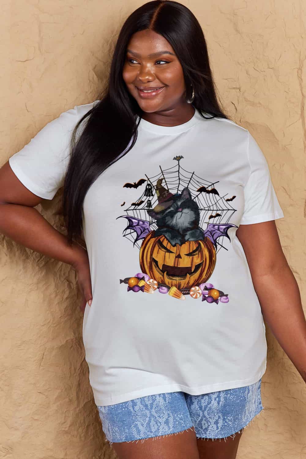 Simply Love Full Size Jack-O'-Lantern Graphic T-Shirt – Trendsi | ClozArt