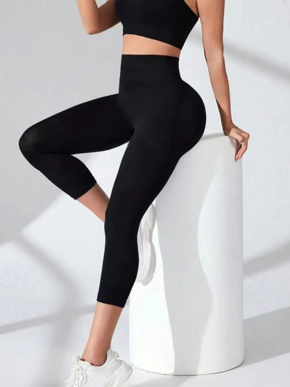 High Waist Cropped Active Leggings – Trendsi | ClozArt