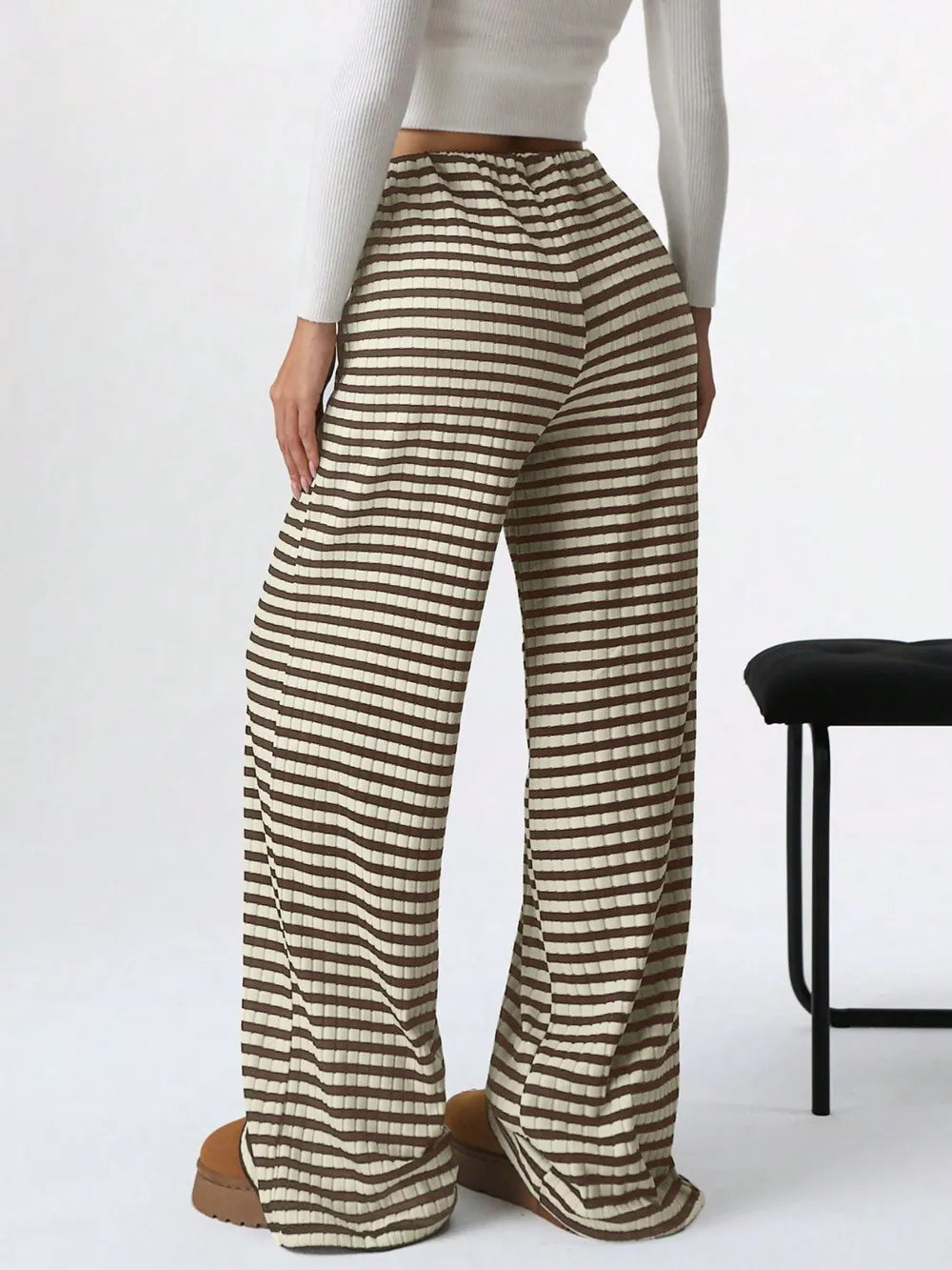 Tied Striped Wide Leg Pants – Trendsi | ClozArt