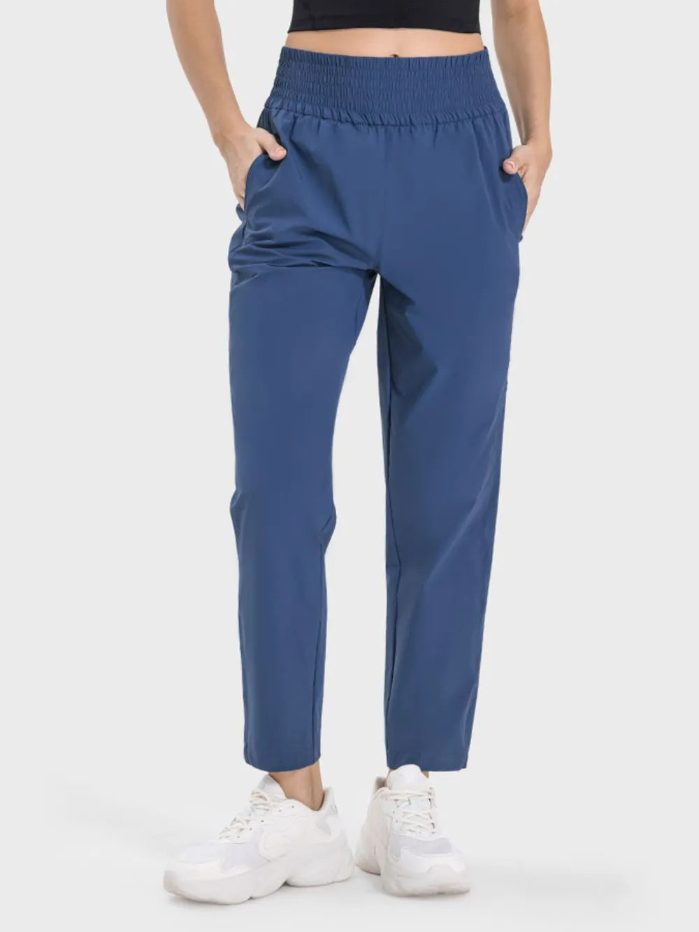 Millennia Pocketed High Waist Active Pants – Trendsi | ClozArt