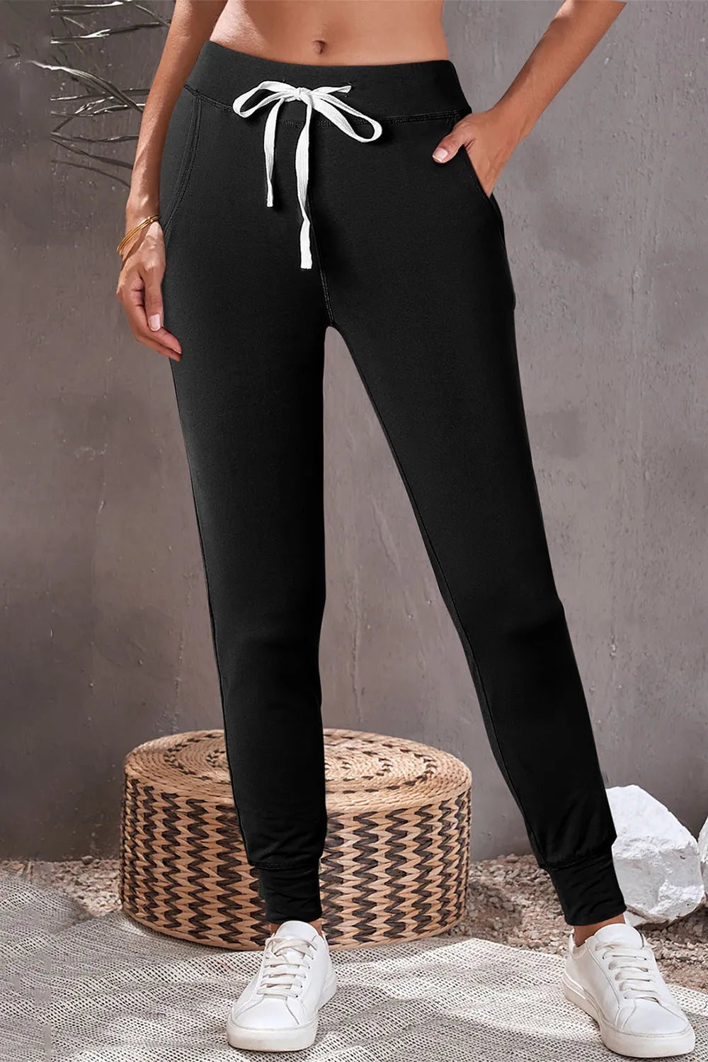 Drawstring Joggers with Pockets – Trendsi | ClozArt