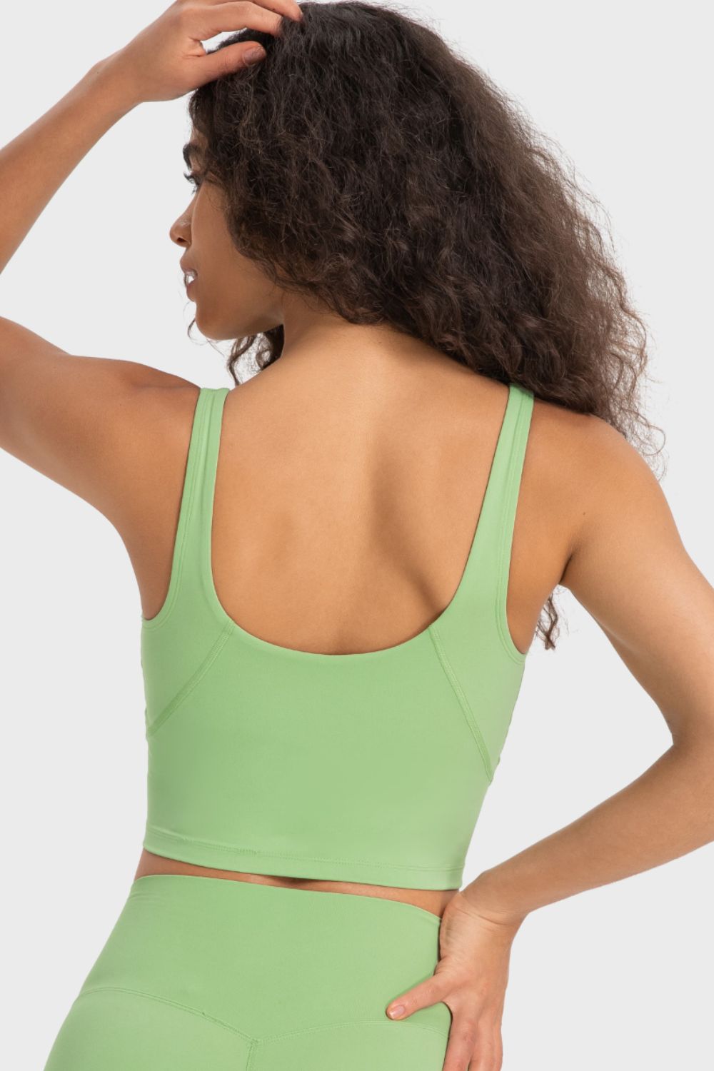 Millennia Deep V-Neck Crop Sports Bra – Trendsi | ClozArt