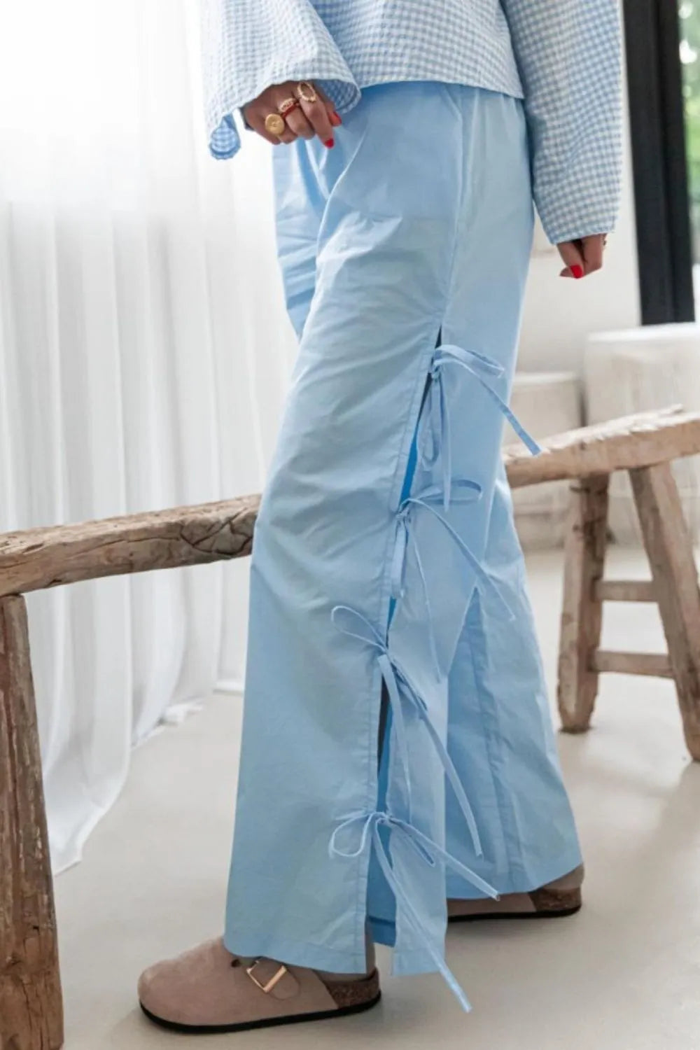 Side Tied Pants with Pockets – Trendsi | ClozArt