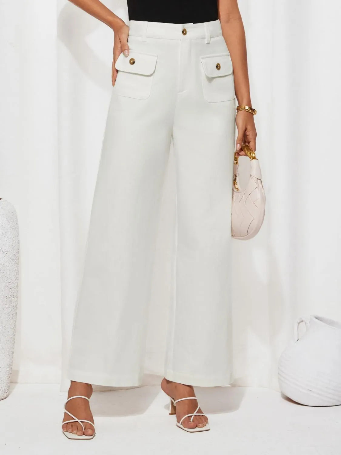 High Waist Wide Leg Pants – Trendsi | ClozArt