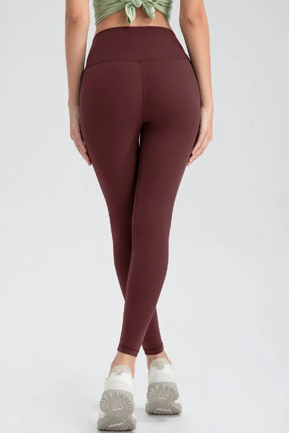 Wide Waistband Slim Fit Active Leggings – Trendsi | ClozArt