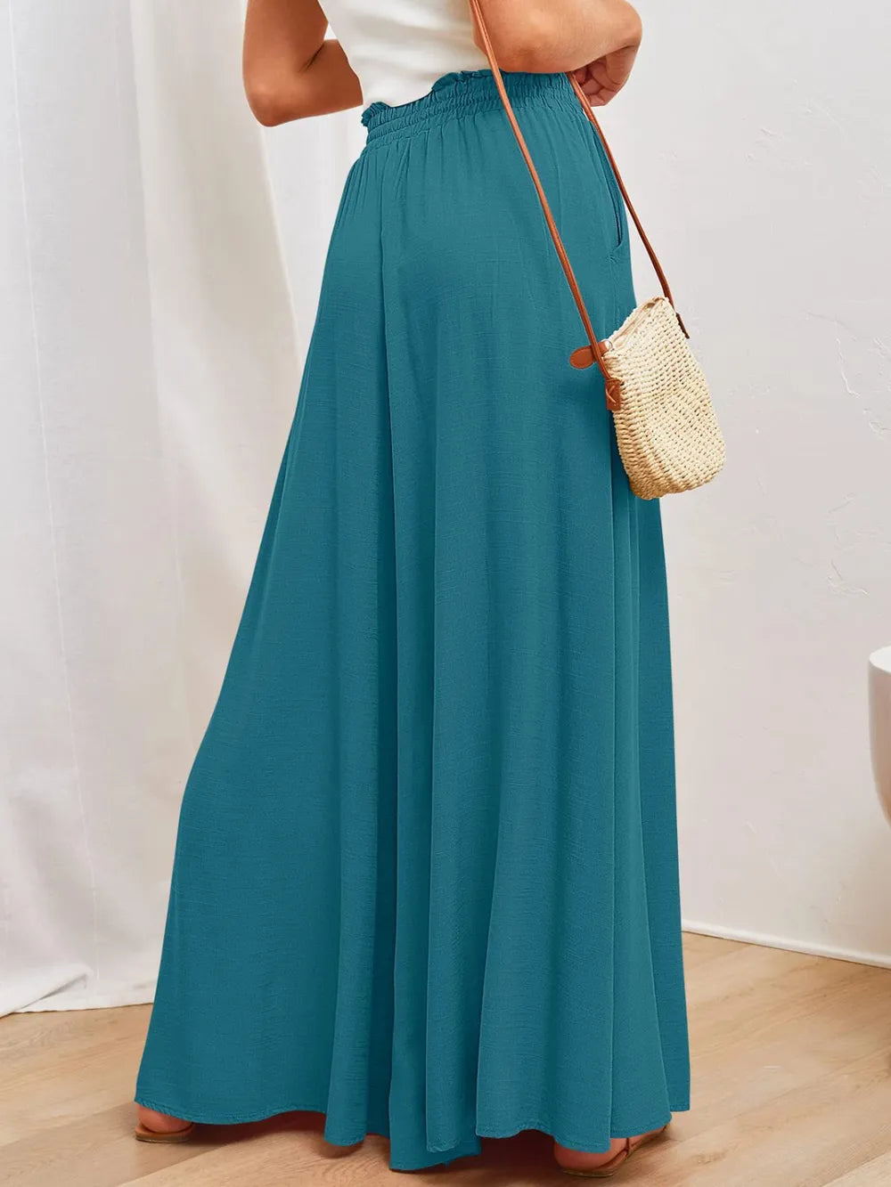 Wide Leg Pants with Pockets – Trendsi | ClozArt
