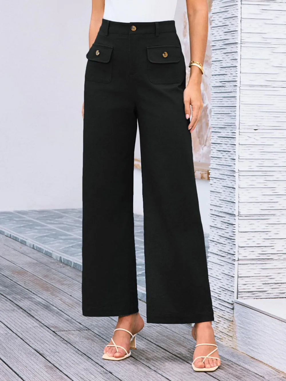High Waist Wide Leg Pants – Trendsi | ClozArt