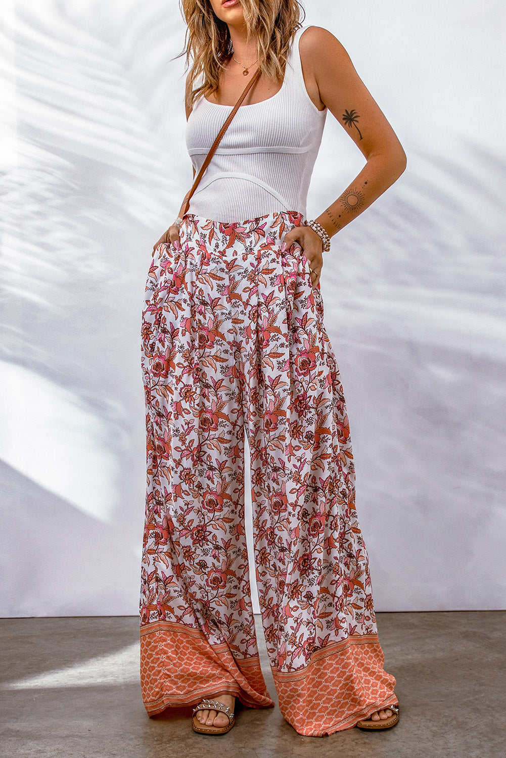 Bohemian Pleated Culottes – Trendsi | ClozArt