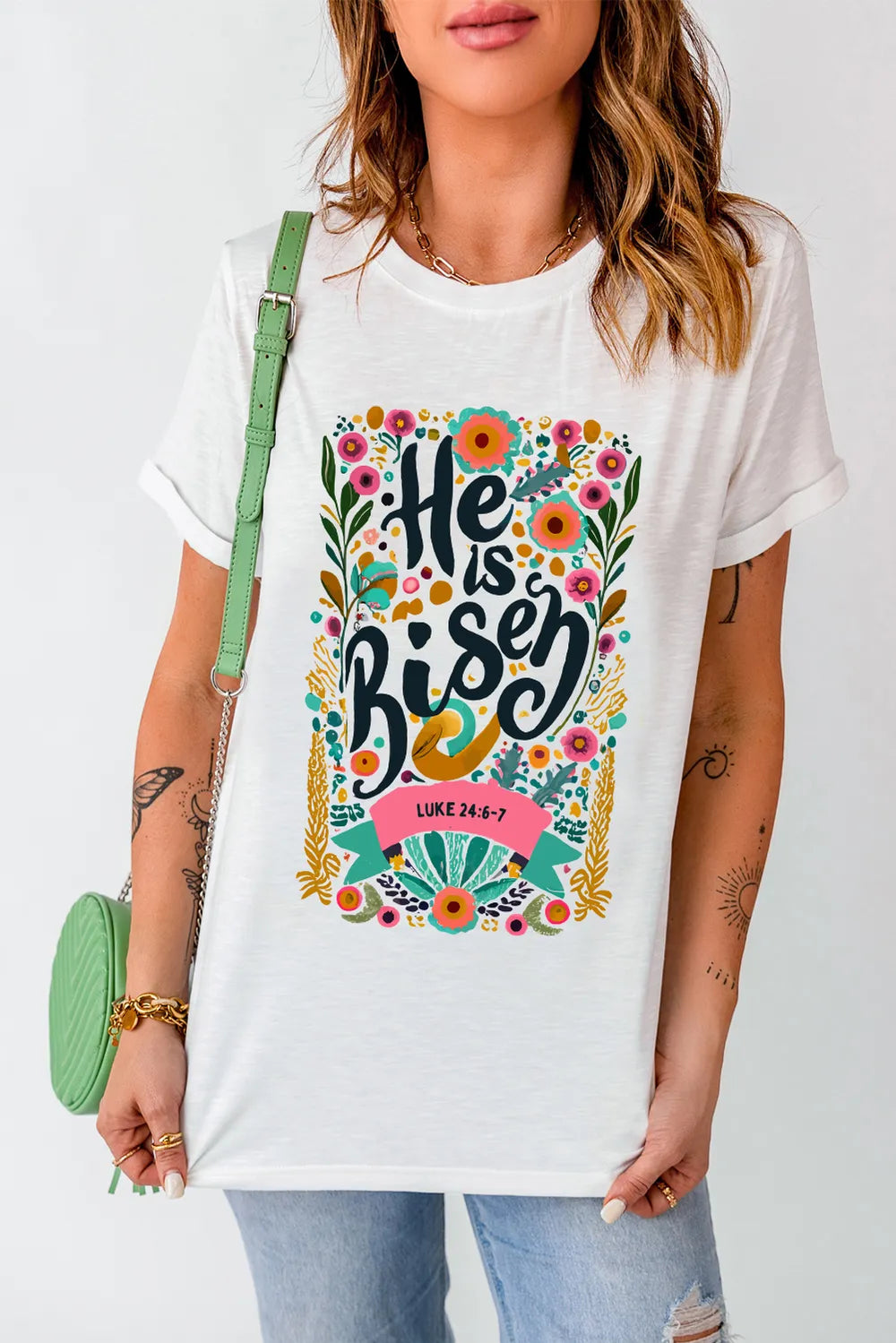 Graphic Round Neck Short Sleeve T-Shirt – Trendsi | ClozArt