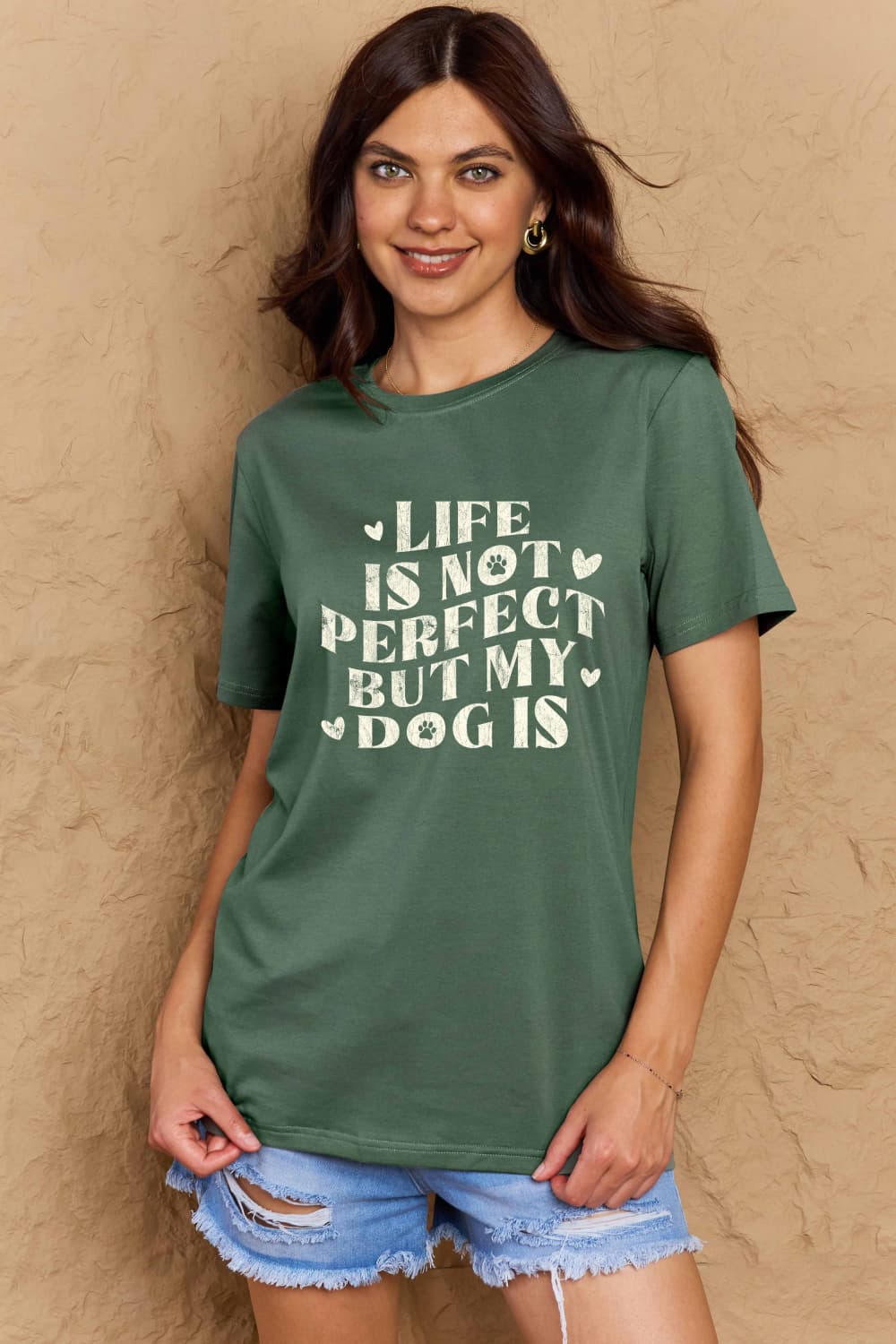 Simply Love Full Size Dog Slogan Graphic Cotton T-Shirt – Trendsi | ClozArt