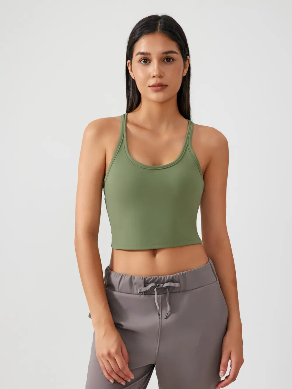 Millennia Scoop Neck Active Tank with Detachable Chest Pads – Trendsi | ClozArt