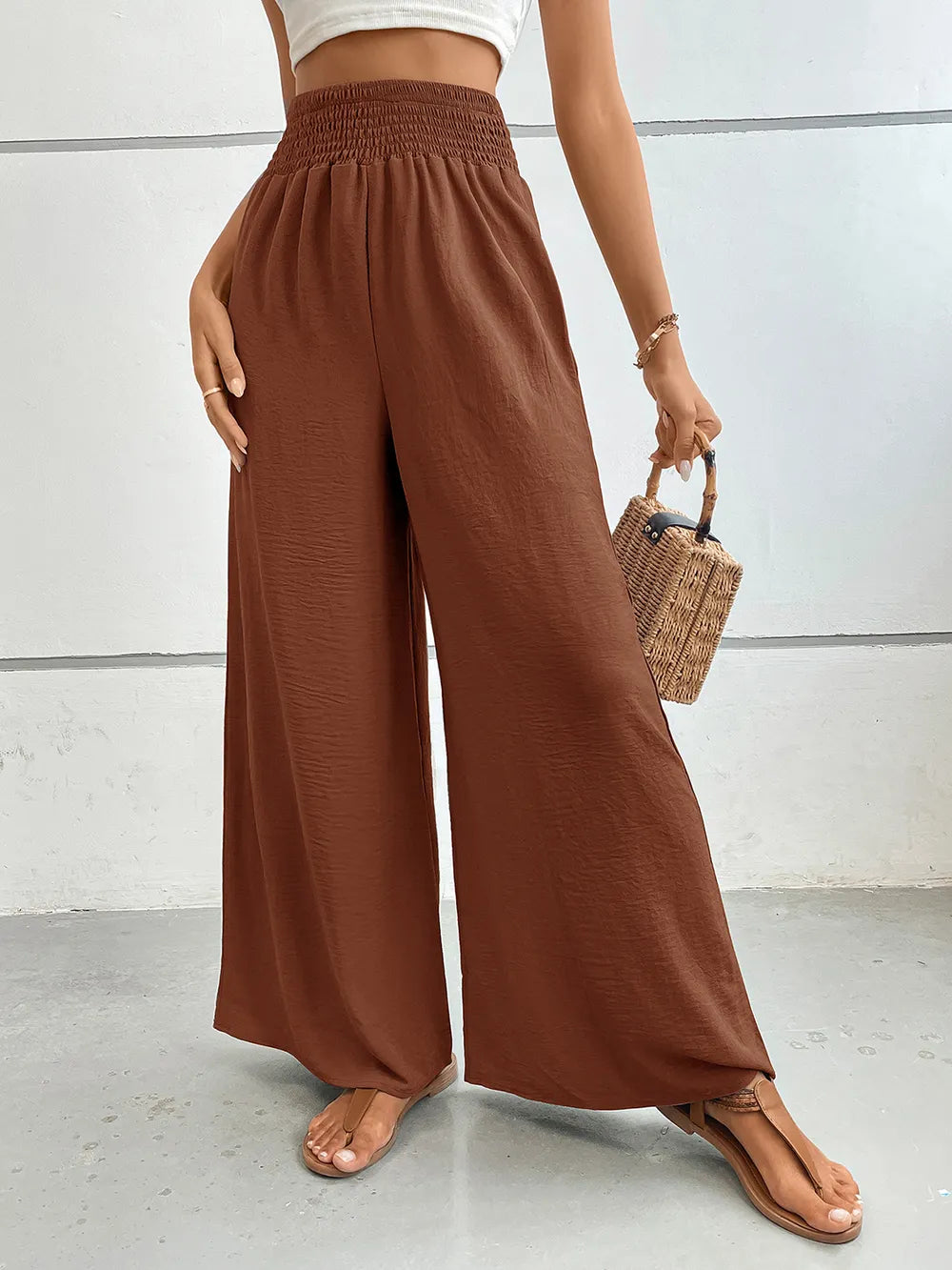 Perfee Wide Leg Pants with Pockets – Trendsi | ClozArt