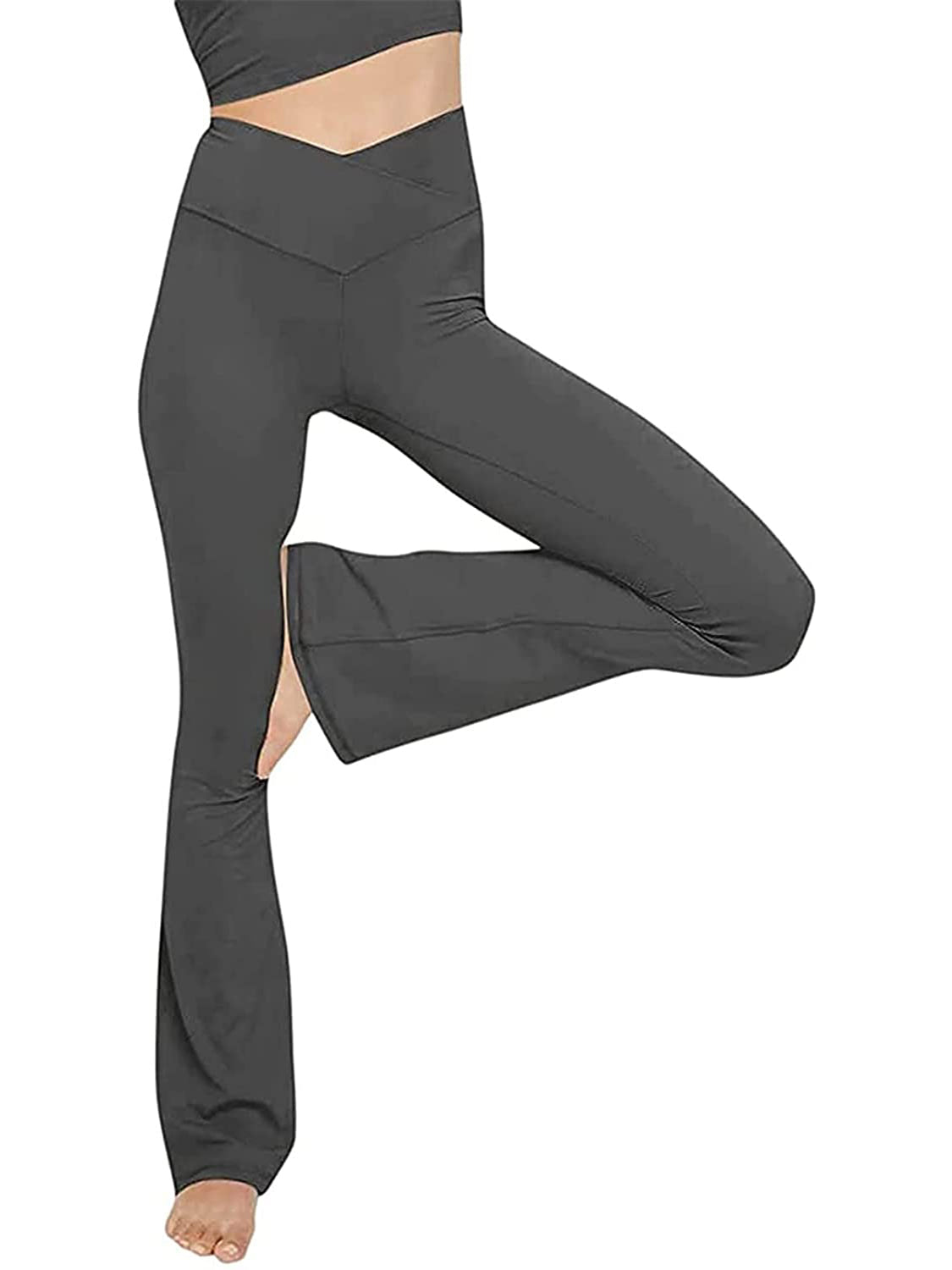 V-Waist Bootcut Long Pants – Trendsi | ClozArt