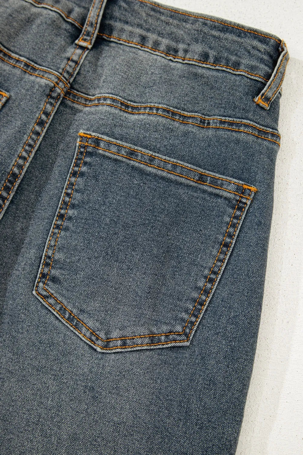Exposed Stitching Loose Straight High Waist Jeans – Trendsi | ClozArt