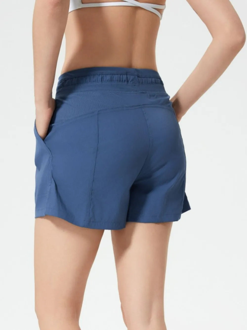 Millennia Drawstring Active Shorts with Pockets – Trendsi | ClozArt