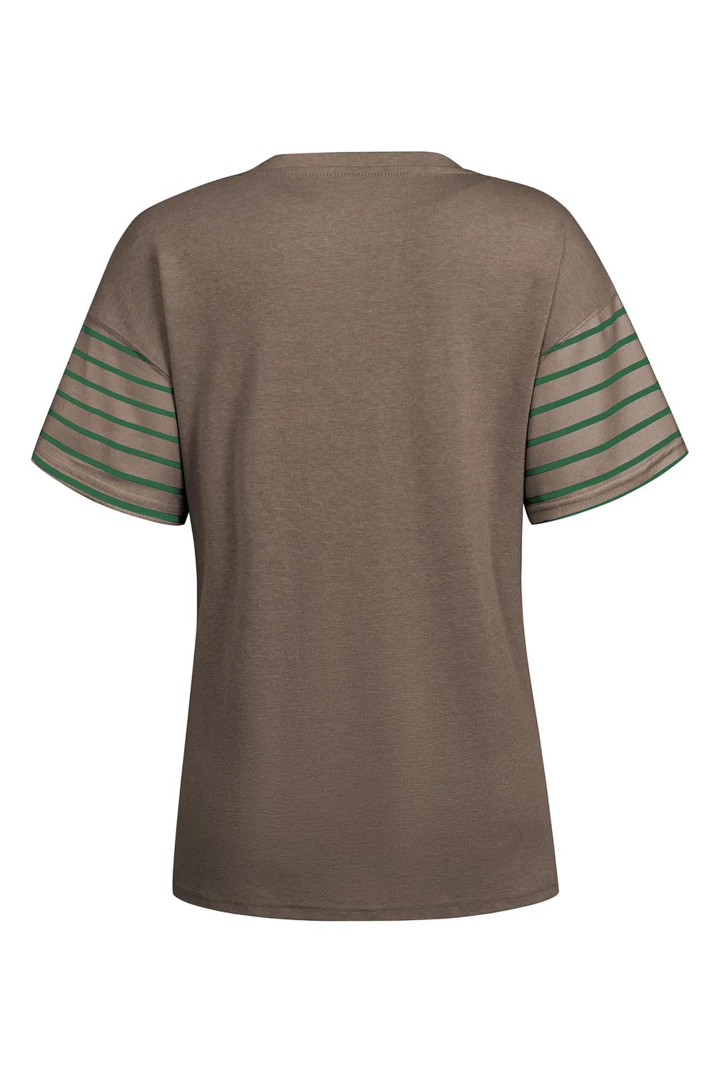 Striped Round Neck Short Sleeve T-Shirt – Trendsi | ClozArt