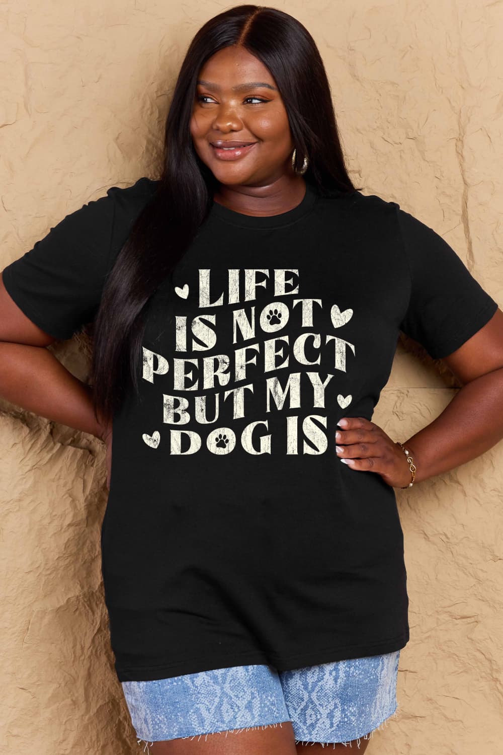 Simply Love Full Size Dog Slogan Graphic Cotton T-Shirt – Trendsi | ClozArt