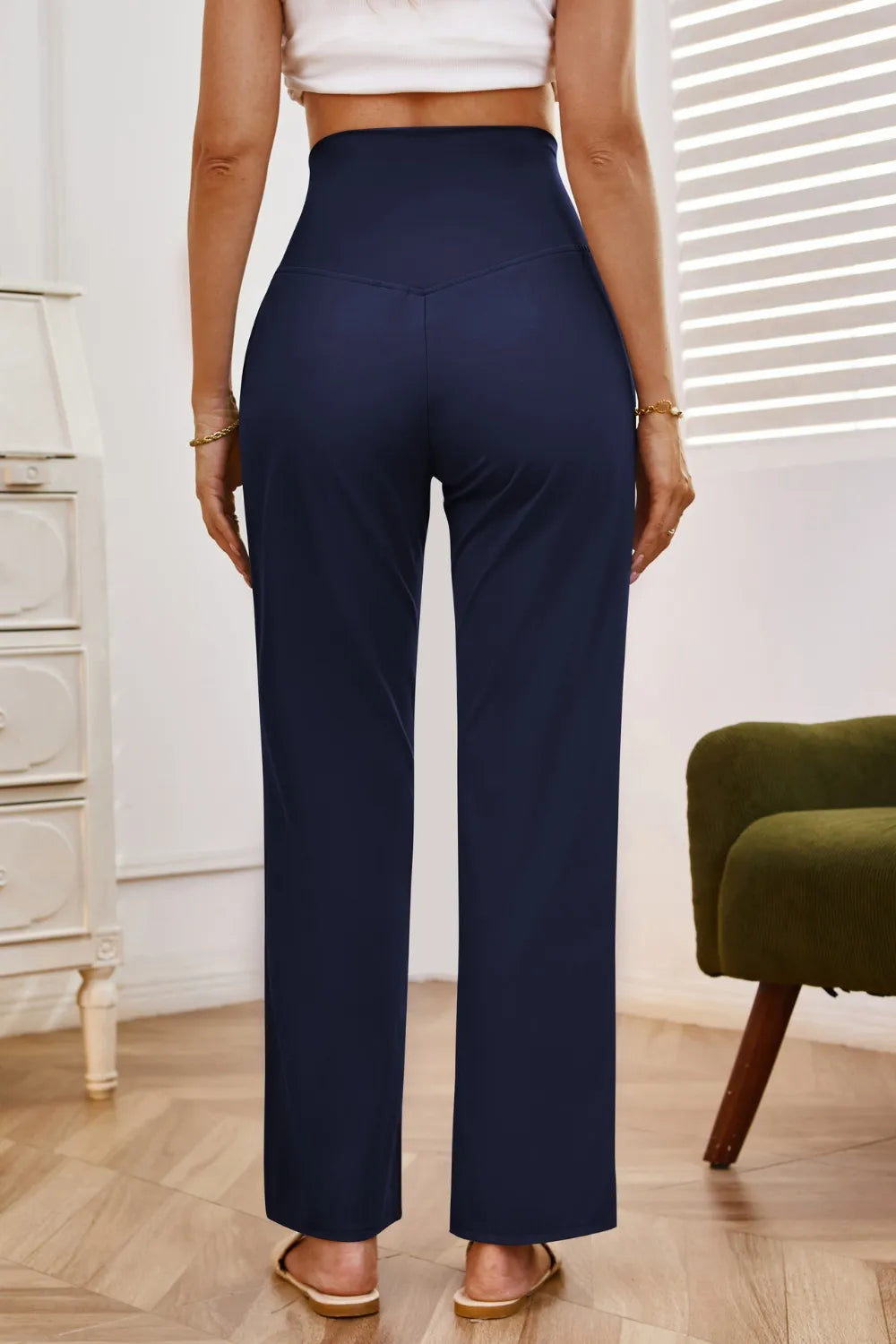 High Waist Wide Leg Pants with Pockets – Trendsi | ClozArt