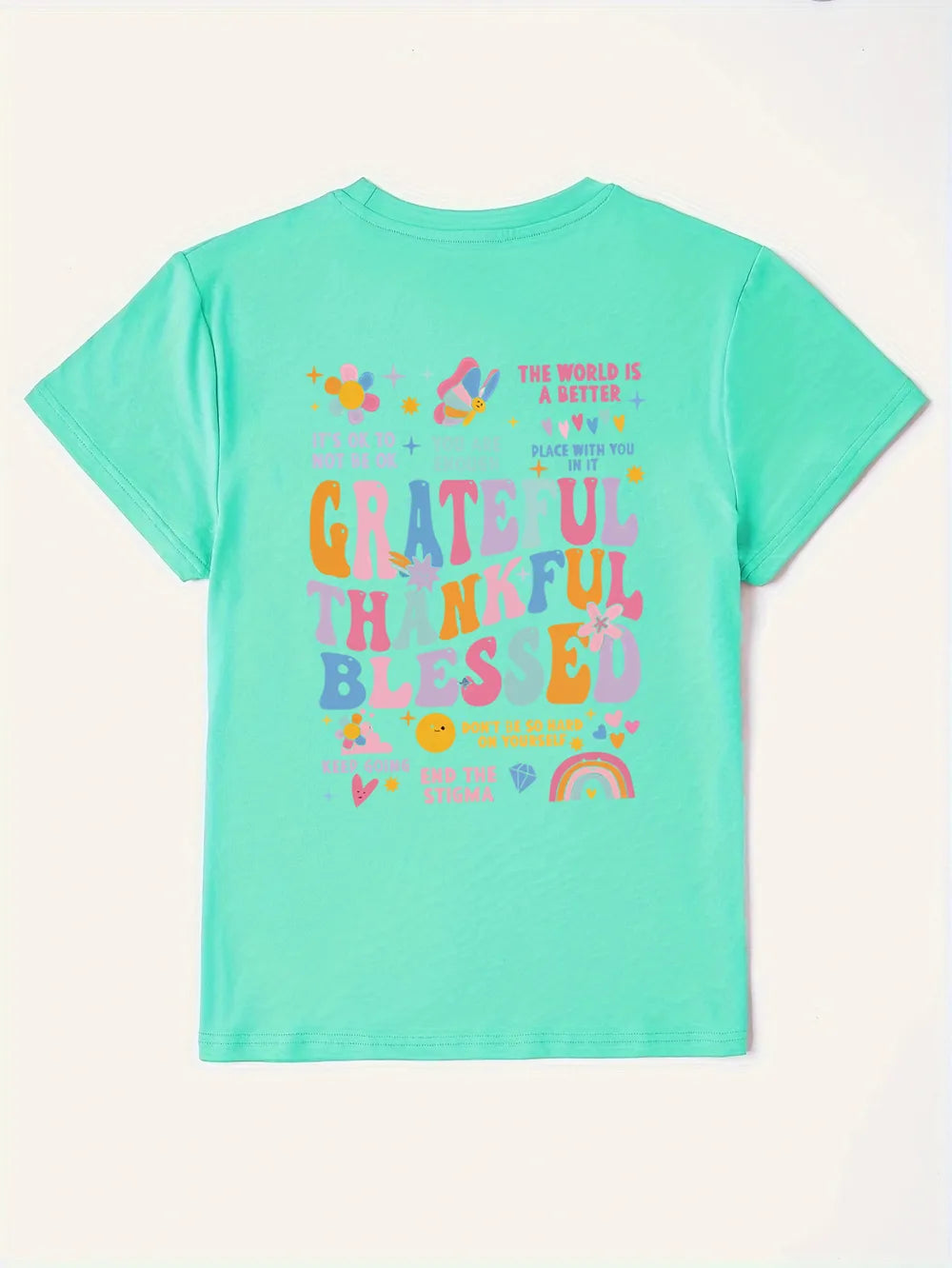 Letter Graphic Round Neck Short Sleeve T-Shirt – Trendsi | ClozArt