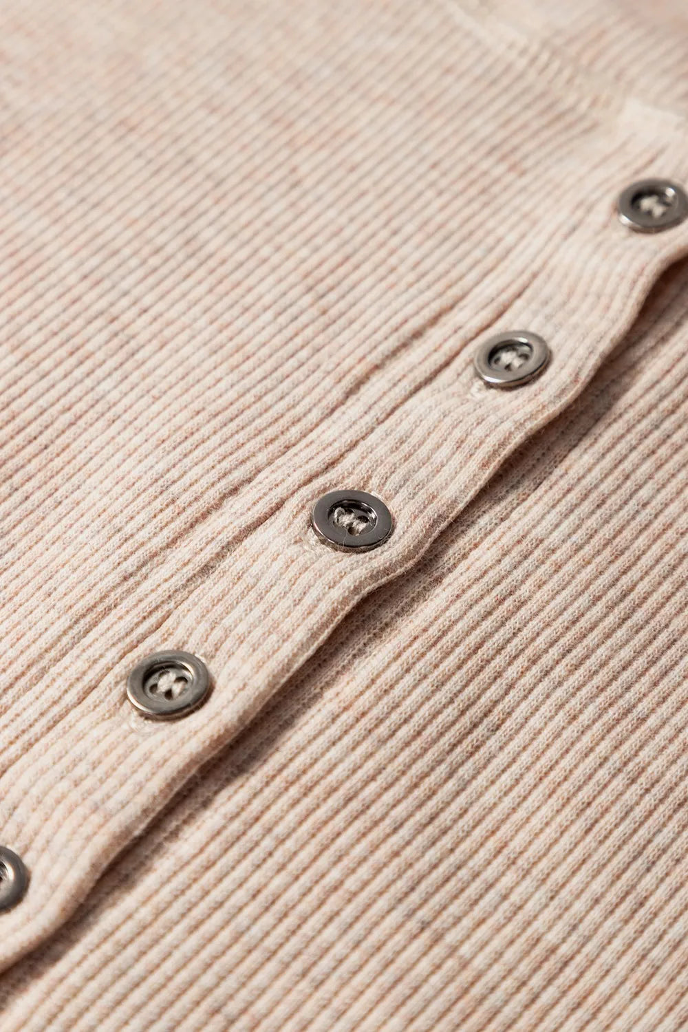 Short Sleeve Half Button Ribbed Knit Top – Trendsi | ClozArt