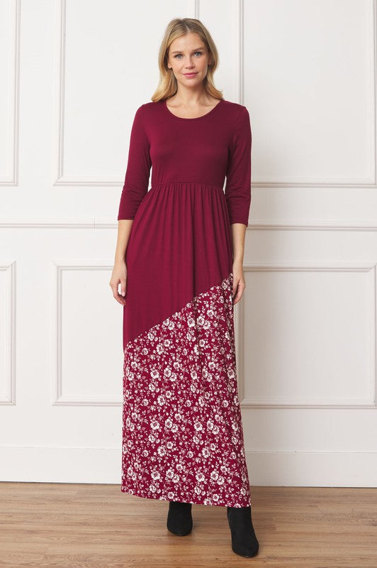 Asymmetrical Leopard Accent Maxi Dress – EG fashion | ClozArt