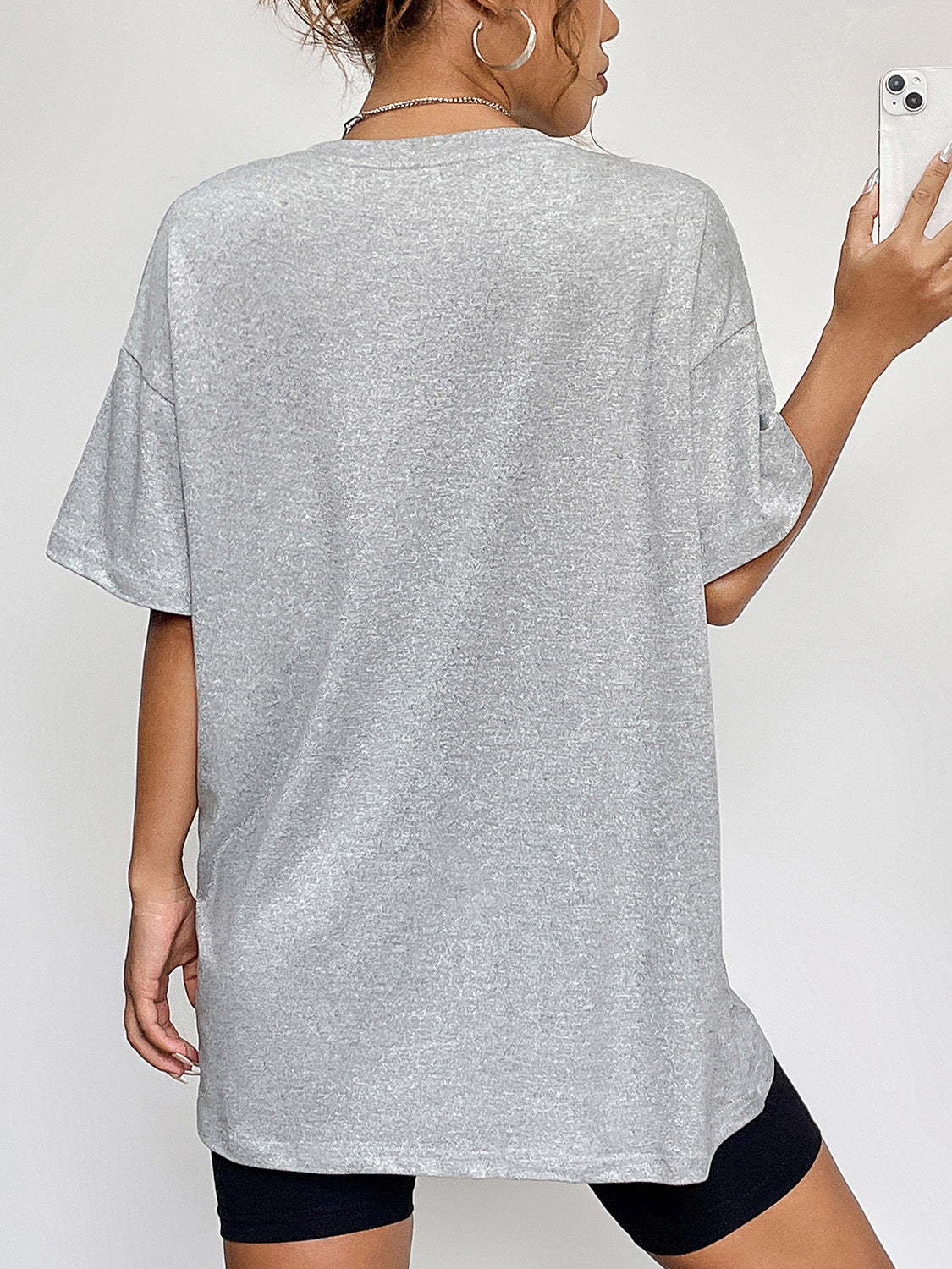 Round Neck Short Sleeve Graphic T-Shirt – Trendsi | ClozArt