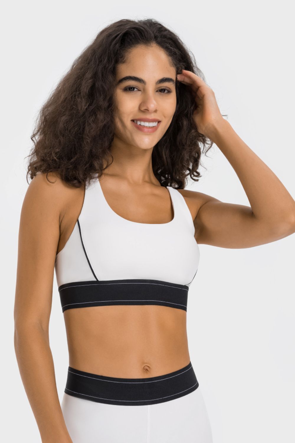Millennia Contrast Sports Bra – Trendsi | ClozArt