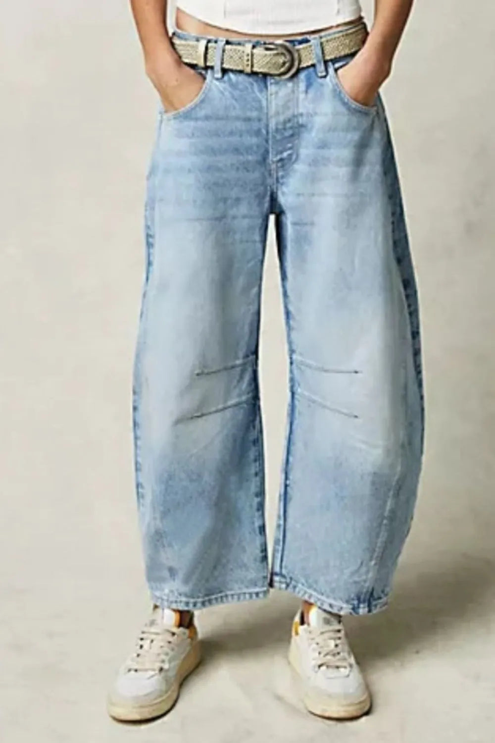 Wide Leg Jeans with Pockets – Trendsi | ClozArt