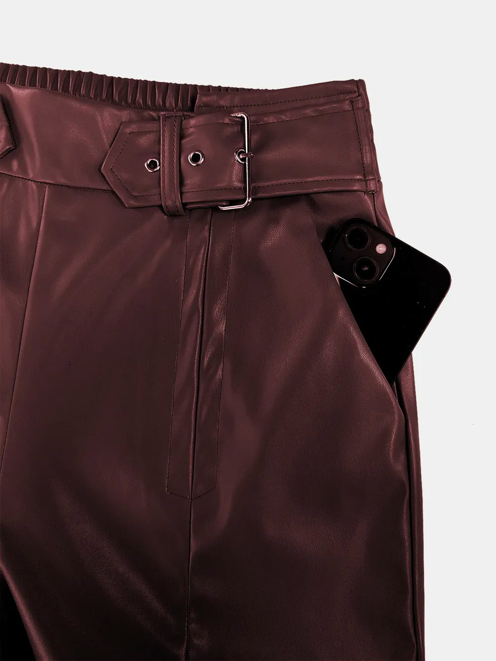 Half Elastic Waist Wide Leg Pants – Trendsi | ClozArt