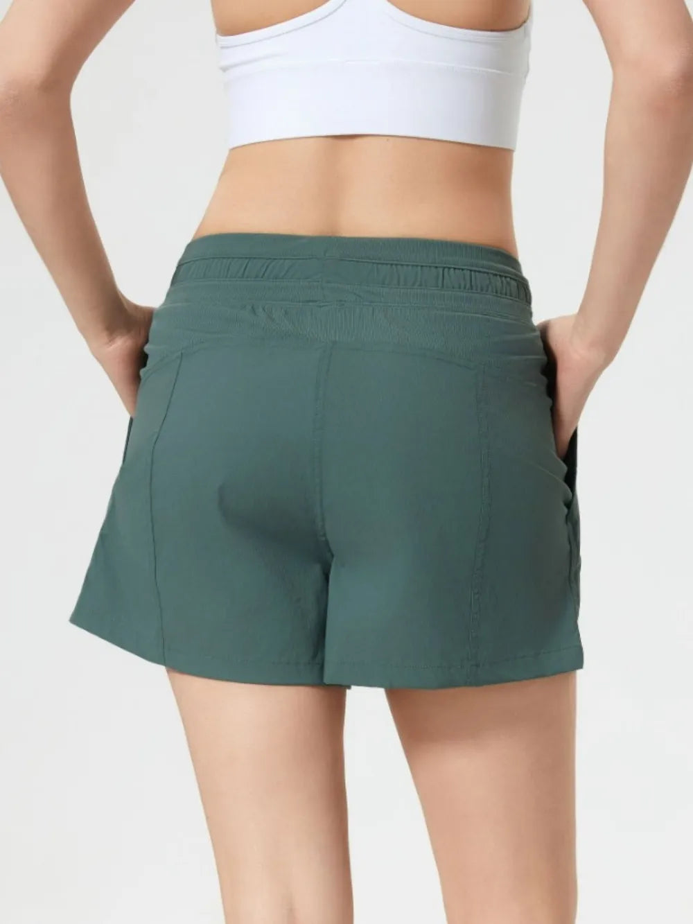 Millennia Drawstring Active Shorts with Pockets – Trendsi | ClozArt